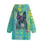 Preview: Regenjacke mit Hundemoiv Eddy von Hinten